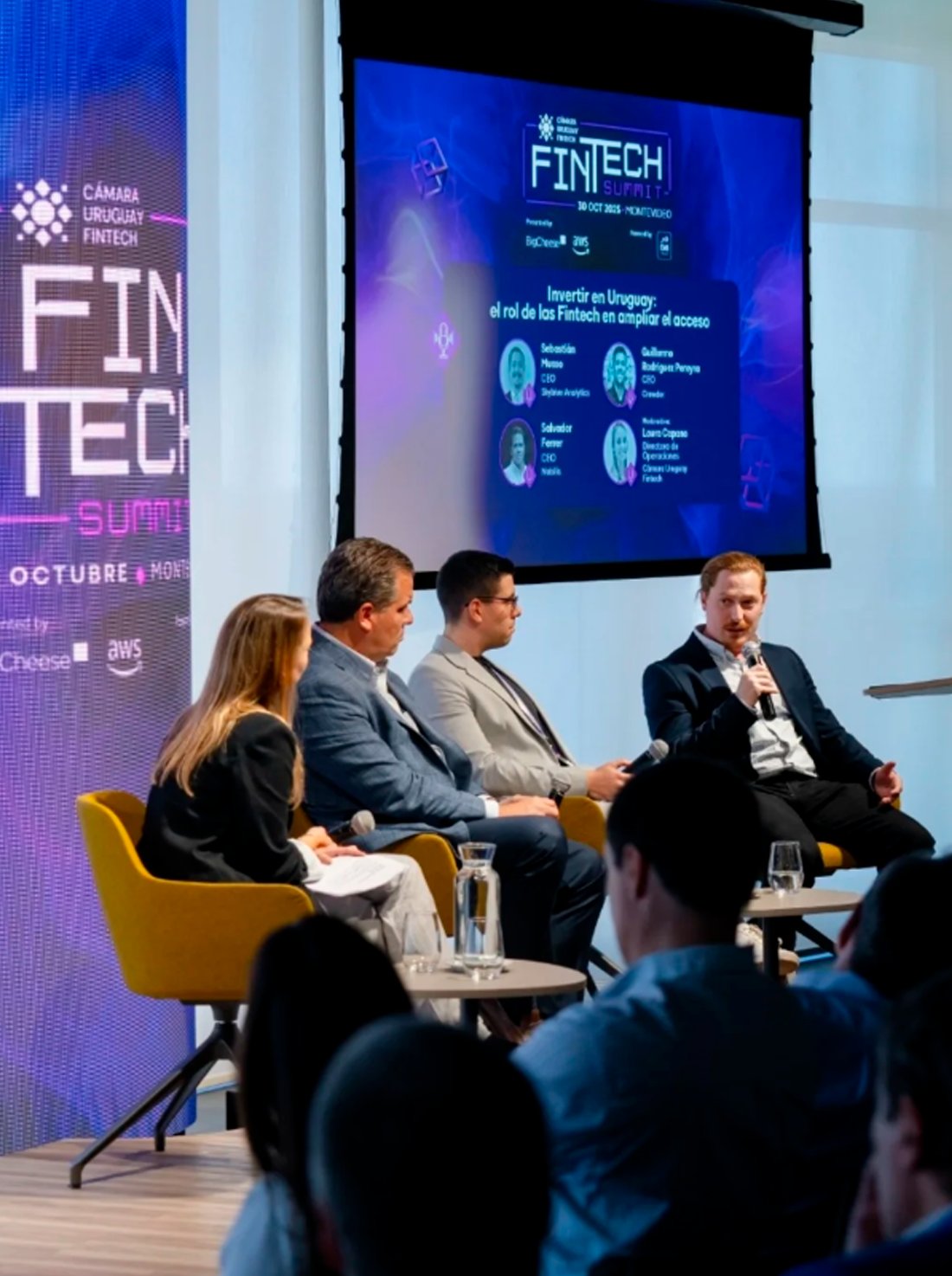 Big Cheese en Fintech Summit Uruguay — panel sobre inversión