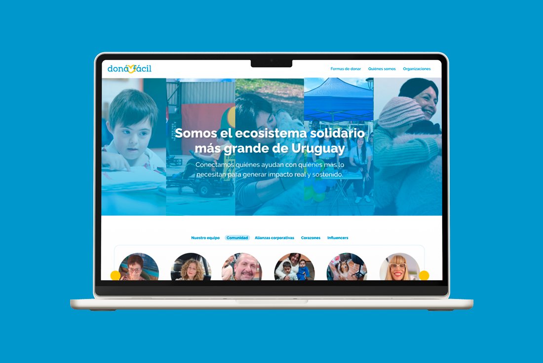 Doná Fácil — sitio web